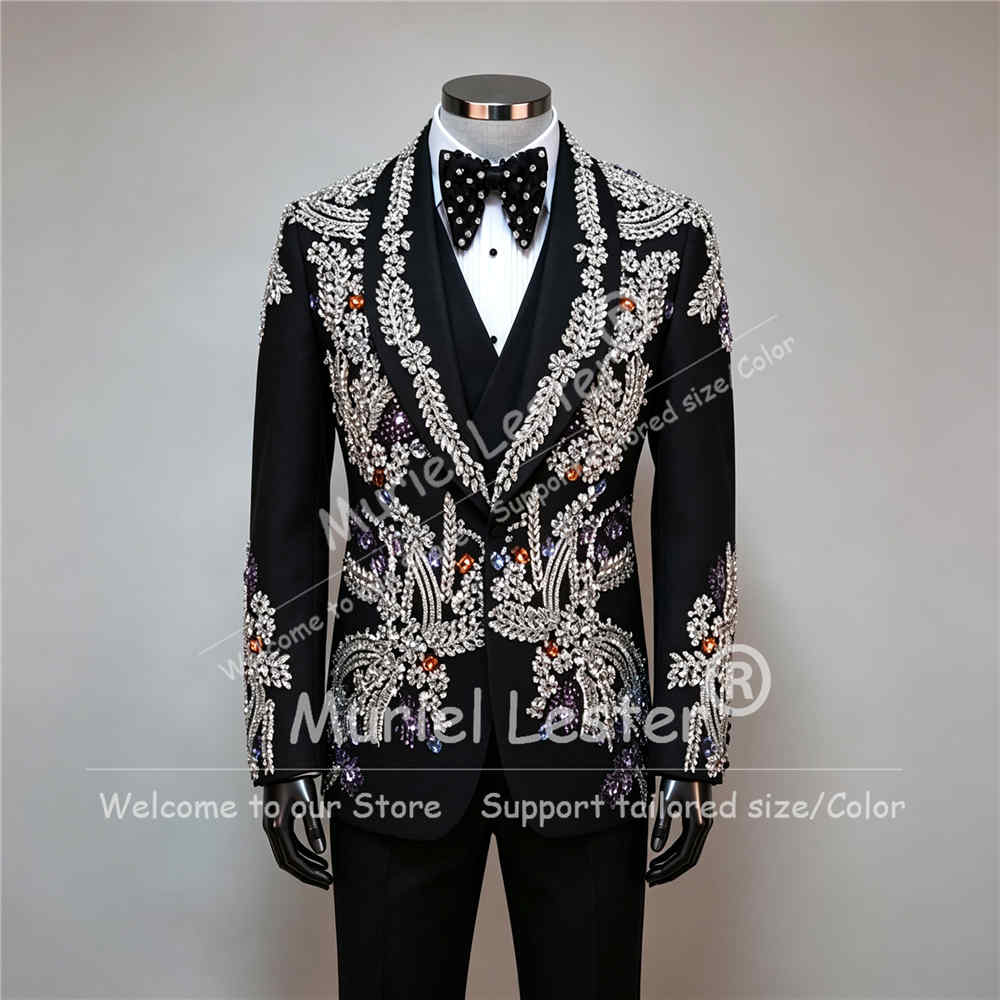 Men'S Formal Dinner Wear - 세련된 남성용 웨딩 턱시도 정장 3피스