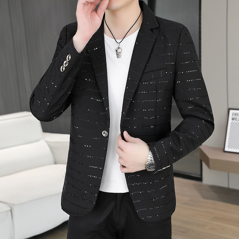 Men'S Style Formal Wear - 블레이저 남성용 스팽글 고급 핫 다이아몬드