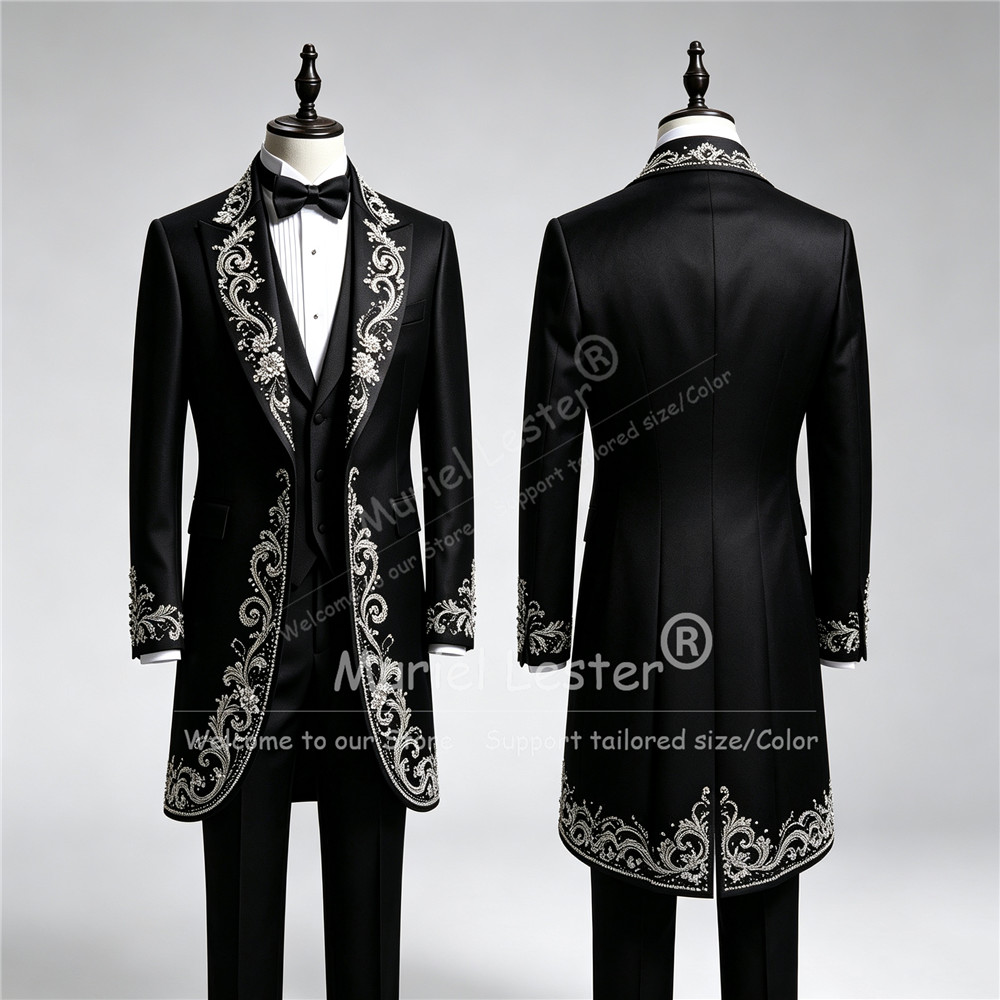 Men Formal Wear With Blazer - 럭셔리 남성 웨딩 턱시도 수트, 맞춤