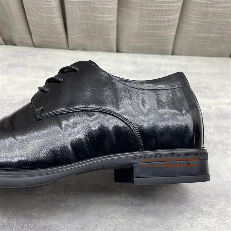 남성용 블랙 가죽 옥스퍼드 슈즈 클래식 레이스업 컴포트 - Formal Men Daily Wear Shoes 리뷰 및 가격