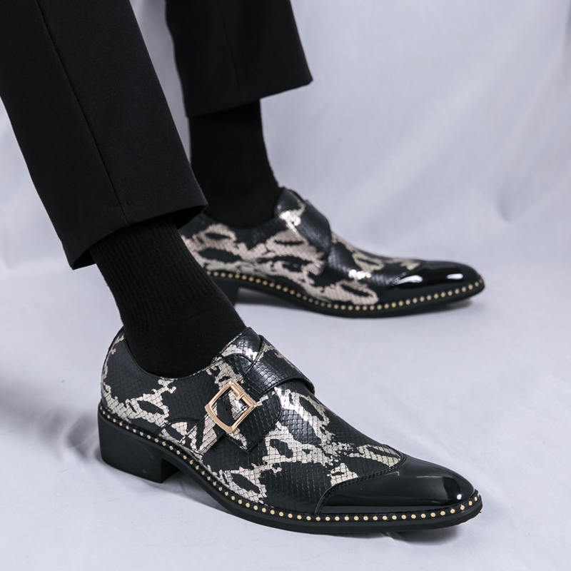 레트로 클래식 르푸 신발 남성 PU 블랙 그린 스플라이 - Men Formal Wear Green 리뷰 및 가격