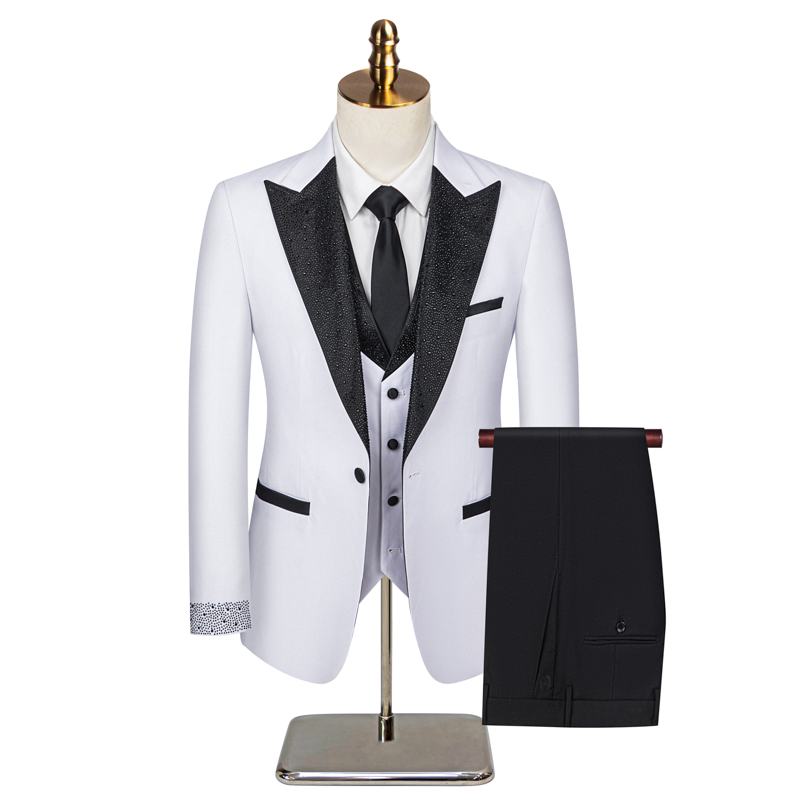 2026 글리터 크리스탈 3피스 남성 정장 세트, 스타 - Men'S Formal Dinner Wear 리뷰 및 가격