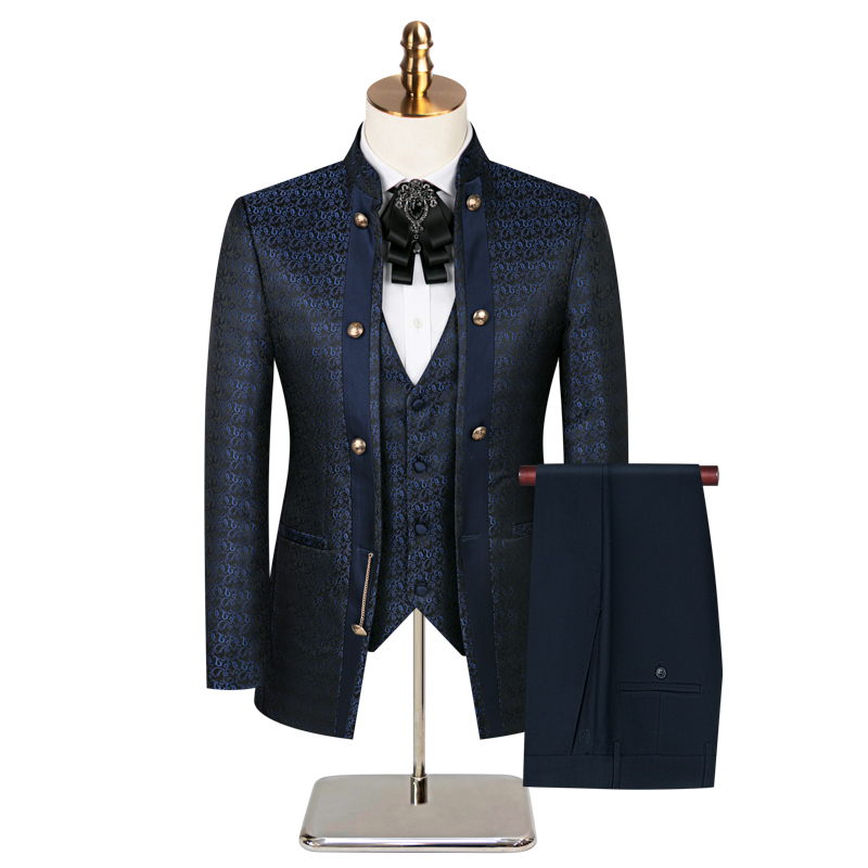 2026 자카드 3피스 남성 정장 세트 스타일리시 비즈 - Men'S Formal Dinner Wear 리뷰 및 가격