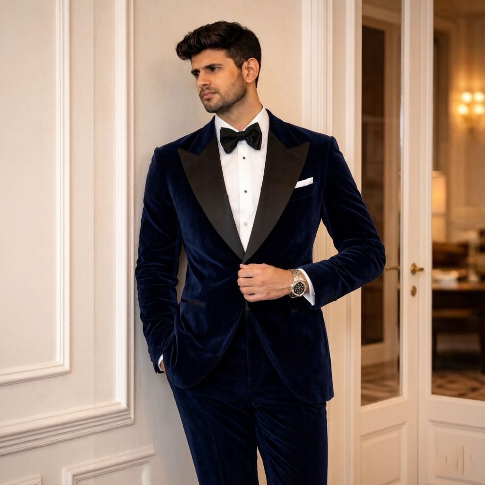 남성용 벨벳 슬림핏 투피스 맞춤 예복 믹스매치 새해 전 - Men Formal Wear Fashion 리뷰 및 가격