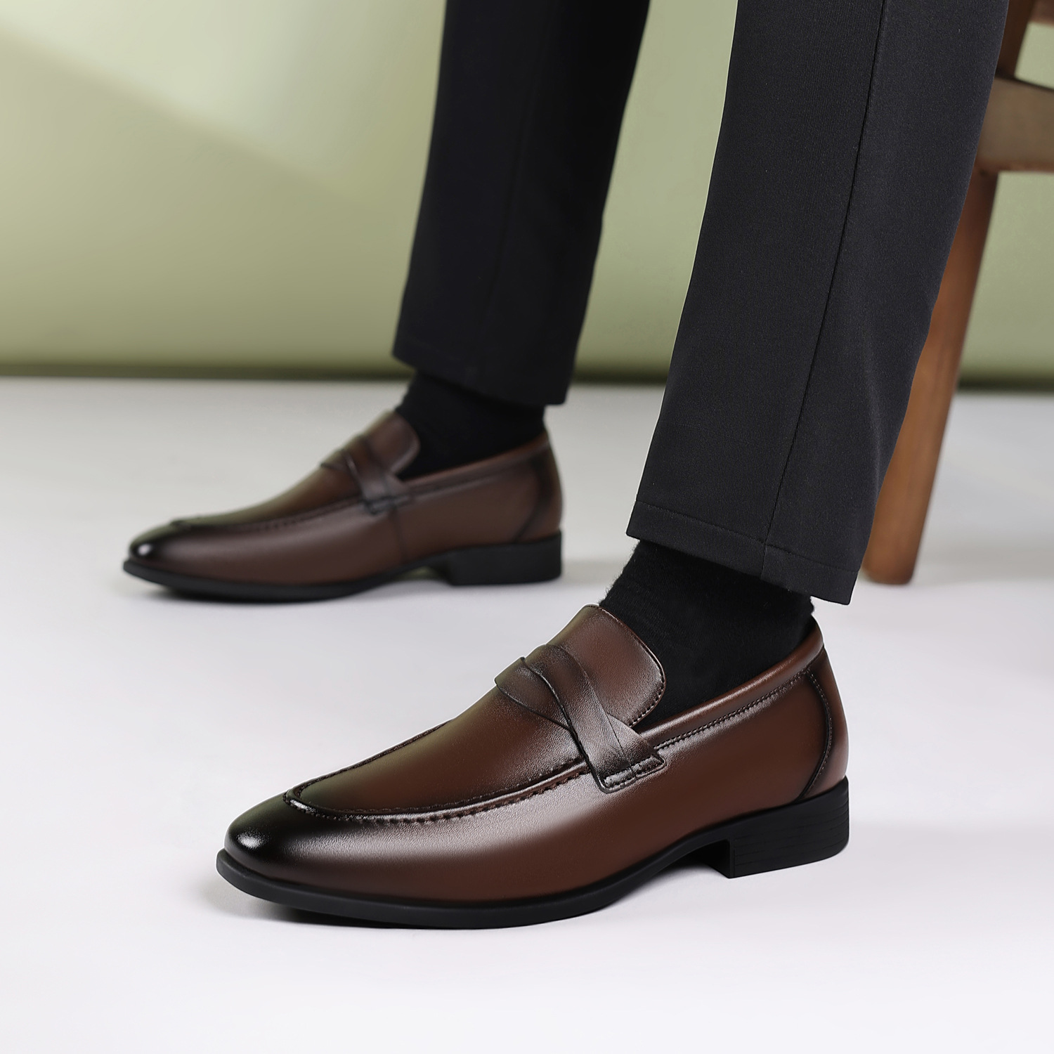 영국 스타일의 정장용 남성 가죽 구두, 비즈니스 편안함 - Men'S Style Formal Wear 리뷰 및 가격
