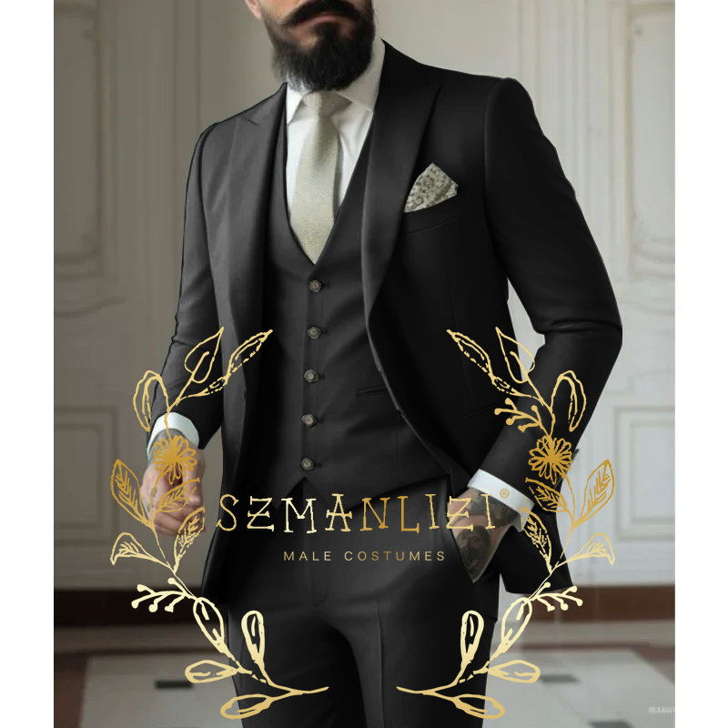 밝은 녹색 정장 남자 정장 3 조각 웨딩 착용 비즈니스 - Men Formal Wear Green 리뷰 및 가격