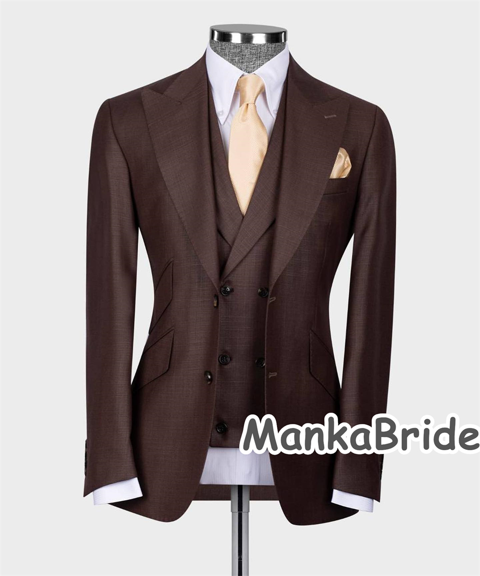 맞춤형 남성 정장 3피스 블레이저 조끼 바지 웨딩, 공 - Men Formal Wear Pants 리뷰 및 가격
