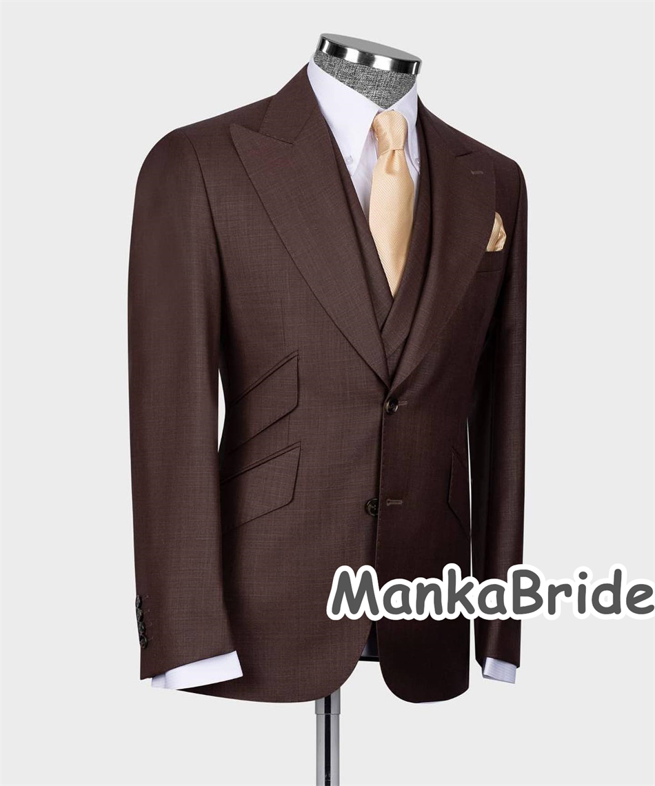 맞춤형 남성 정장 3피스 블레이저 조끼 바지 웨딩, 공 - Men Formal Wear Pants 리뷰 및 가격
