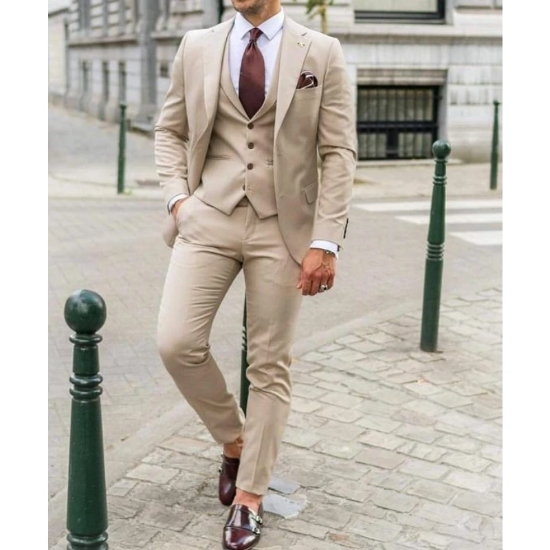 노치 라펠 남성 정장 슬림핏 비즈니스 포멀 3피스 수트 - Men'S Formal Dinner Wear 리뷰 및 가격
