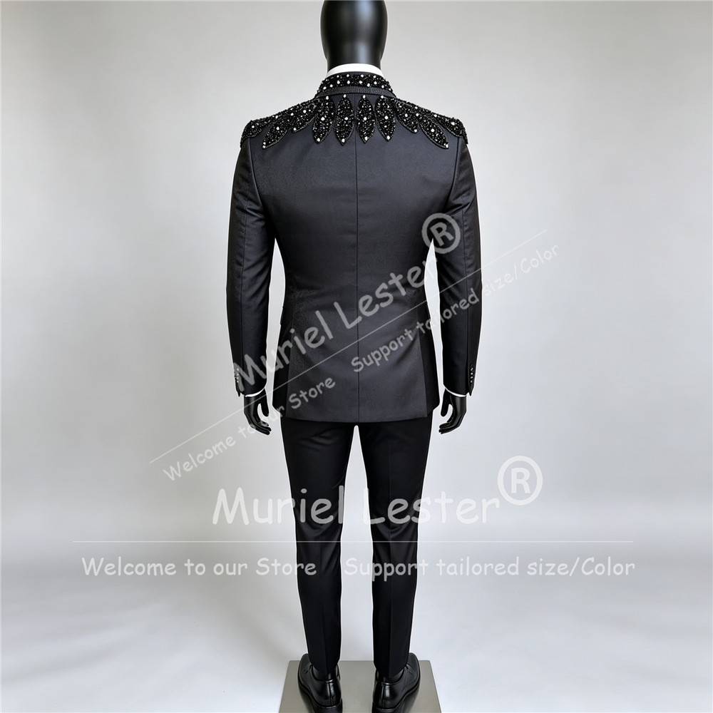 이탈리아 디자인 남성용 정장 세트, 웨딩, 크리스털 비 - Men Formal Wear For Wedding 리뷰 및 가격