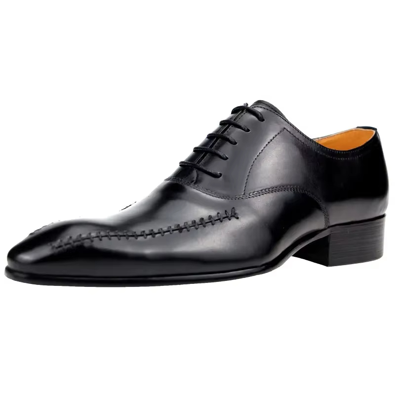 고급 명품 남성 천연 가죽 드레스 슈즈 뾰족한 앞코 수 - Men Formal Wear Fashion 리뷰 및 가격