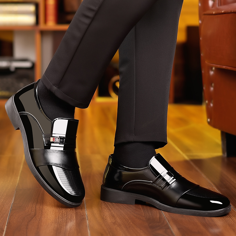 새로운 남성용 정장 가죽 신발 캐주얼 비즈니스 미끄럼  - Men Formal Wear Fashion 리뷰 및 가격
