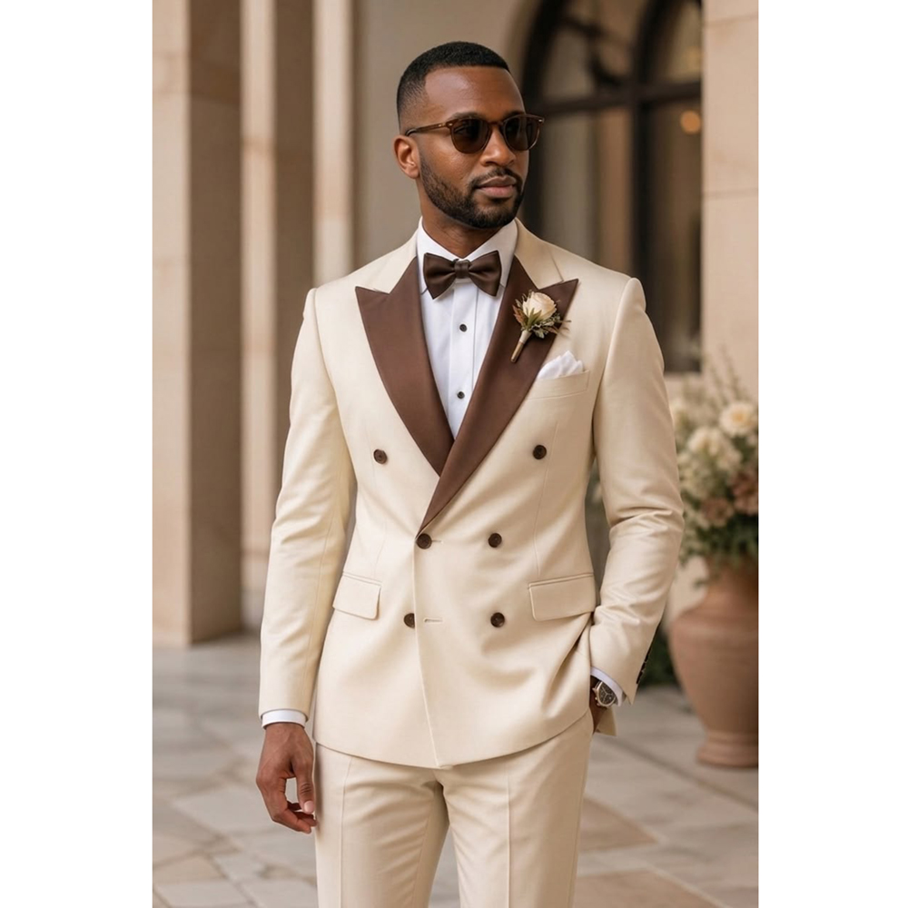 남성 더블 브레스티드 턱시도 수트 패션 피크 라펠 웨어 - Men Formal Wear Fashion 리뷰 및 가격